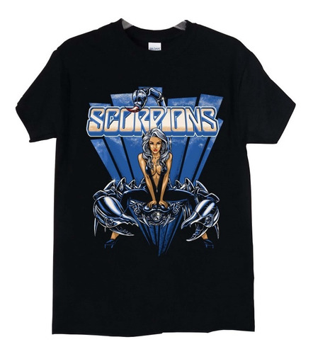 Polera Scorpions Woman Art Logo Rock Abominatron