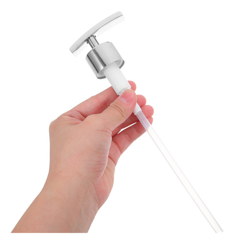 Bomba Dispensadora De Loción Metálica: Accesorio Para Botell