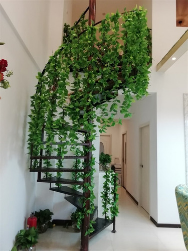 12pcs De Flores Artificiais Seda Falsa Pendurada Hera 2,4 M