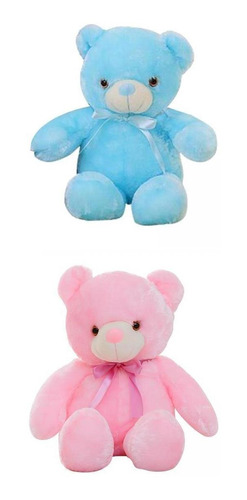 2pcs Light Up Led Teddy Bear Animal Plush Toy Niños