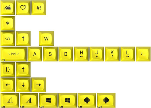 Drop + Mito Mt3 Cyber ??custom Keycap Set, Teclas Abs De Con
