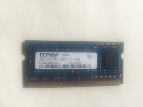 Memoria Ram Laptop Ddr3 Pc3-12800s 2gb 1rx8 Sodimm