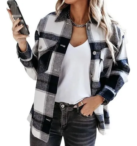 Chaquetas a cuadros para mujer hotsell
