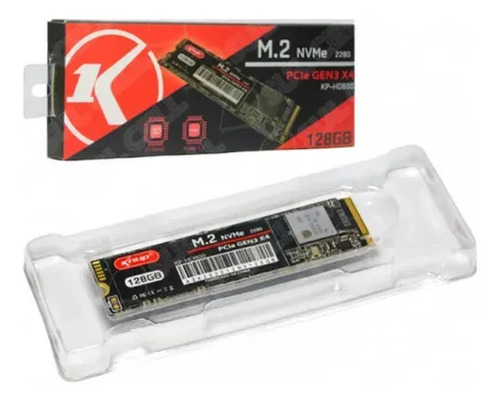 SSD NVMe 128GB Knup M.2 2280 Preto PCIe 3.0 Alta Velocidade