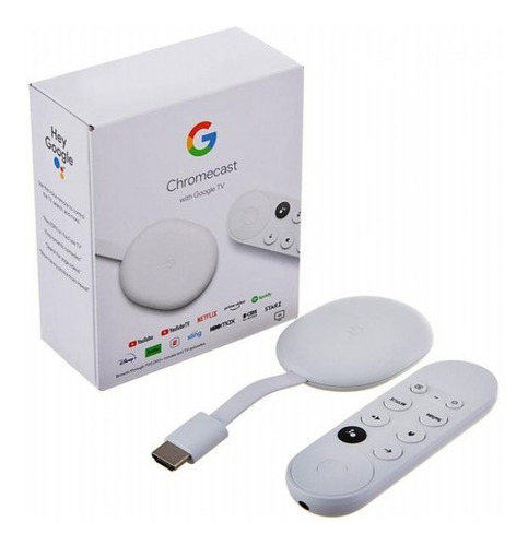 Google Chromecast 4 8gb 2gb 4k Control Remoto Y Control Voz