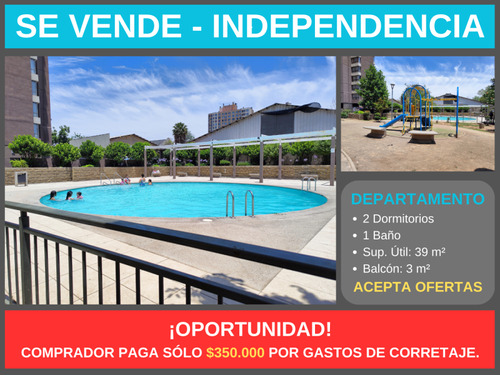 Venta Excelente Depto. 2d 1b 1e, Gamero, Independencia