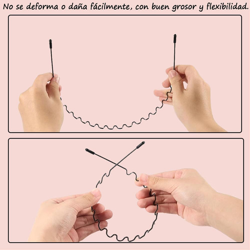 5 Pcs Diadema Ondulada De Primavera Aro