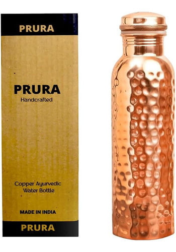 Botella De Agua De Cobre Estampado Puro,   De Fugas, Re...