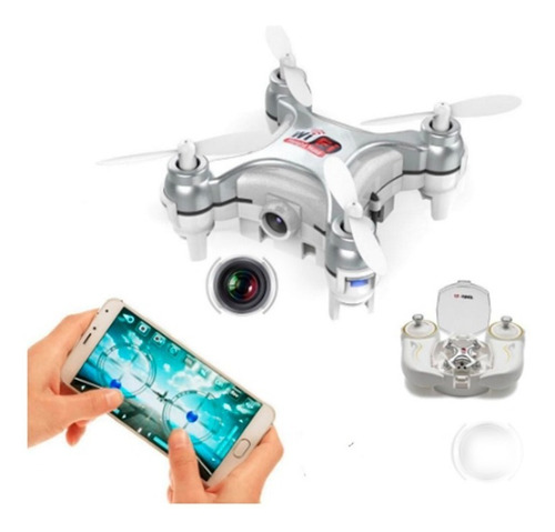 Micro Mini Drone Wifi Ao Vivo Com Camera Controle Cx10wd-tx