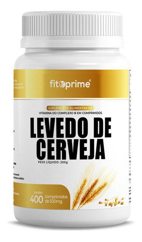 Levedo Cerveja 400 Comp. - Complexo B | Frasco 400 Unid.