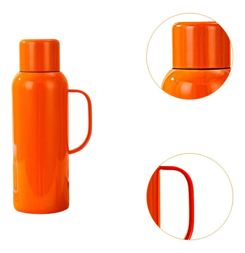 Cafetera Térmica Con Aislamiento Al Vacío, 850 Ml, Naranja