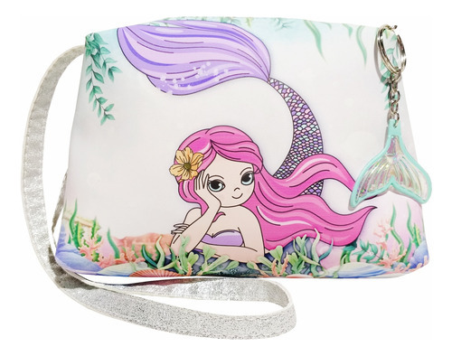 Bolsa Infantil Sereia Charmosa Magicc Cor Estampado