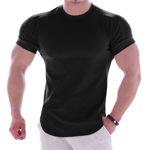 Camiseta Deportiva Z Man Tops Fitness De Manga Corta Y Secad