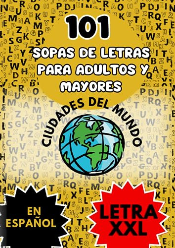 Sopa De Letras Para Adultos En Español Con Letra Grande.: Pa