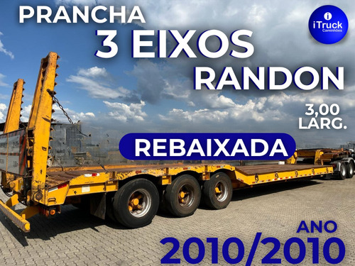 Carreta Prancha 3 Eixos Rebaixada Randon Carrega Tudo 2010