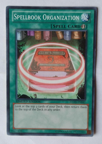 Yu Gi Oh! Spellbook Organization Limited Edition  Gld5-en041