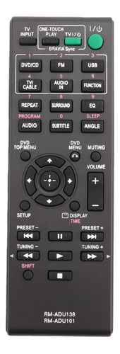 Mando A Distancia Para Sistema Av Home Theater Rm-adu138 Dav