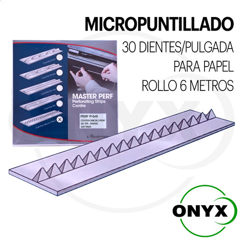 P641 | Cinta Micro Perfora Micropuntillado 30 Dientes Papel