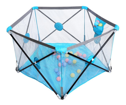 Corralito Bebe Plegable Bolso Pelotitas P Exterior Outlet