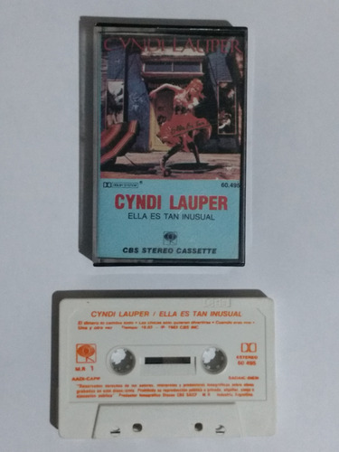 Cassette Cyndi Lauper Ella Es Tan Inusual Argentina Pop