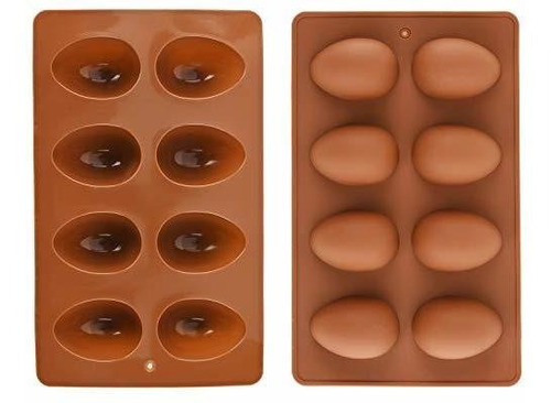 Mirenlife 8 Cavity Silicone Egg Pan, Egg Tray, Egg Shape Ice