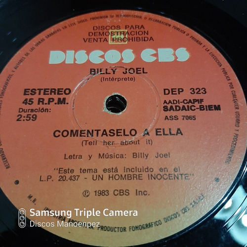 Simple Billy Joel Discos Cbs 323 C12