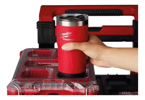 Termo Vaso Milwaukee Sistema Packout 20 Oz Rojo 48-22-8392r