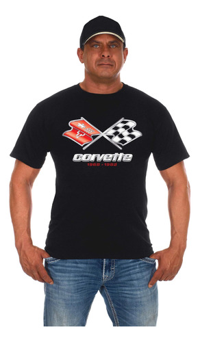 Jh Group Polera Chevy Corvette Para Hombre Serie C3 Logo C