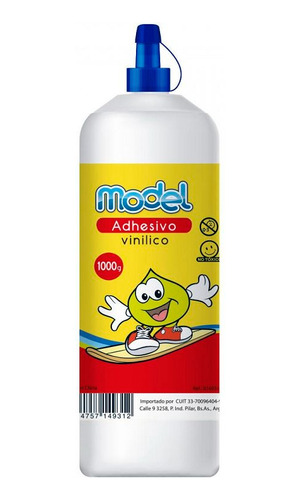 Adhesivo Pegamento Vinilico Cola Model 1000 Grs 1 Kilo X U