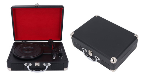 Tocadiscos Retro Con Tocadiscos Vintage Bt Usb 33 45 78 Rpm