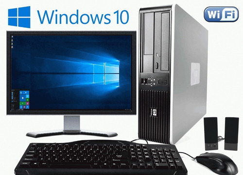 Pc Computadora Core I3 4gb + Monitor 19 + Wifi + Windows 10