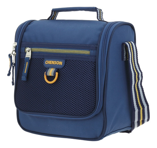 Kit Mochila Grande Lonchera Y Lapicera Chenson Chey Azul