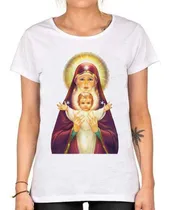 Comprar Remera De Mujer Virgen Maria Niño Jesus Religion Catolica