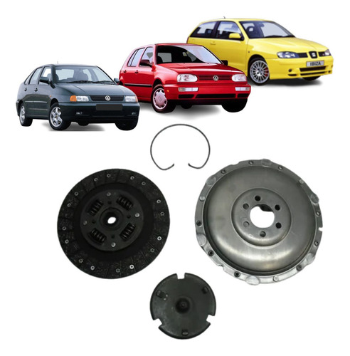 Kit Embreagem Vw Golf Gl 1.8 Ate 98 Mk9496