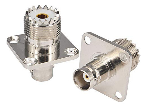 Pack De 2 Adaptadores Coaxiales Bnc A Uhf So239
