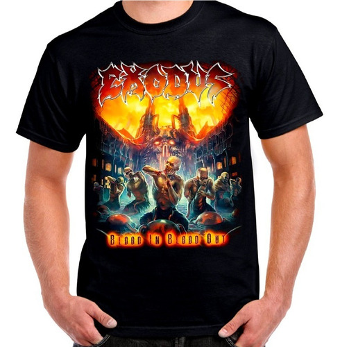 Exodus Metal Polera Blood In Blood Out 