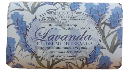 Jabón Solido Vegetal Lavanda Blu Del Mediterraneo 150gr