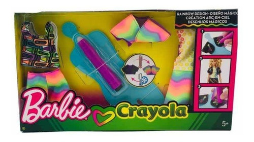Barbie Diseño Magico Crayola Ropita Fashion Mattel