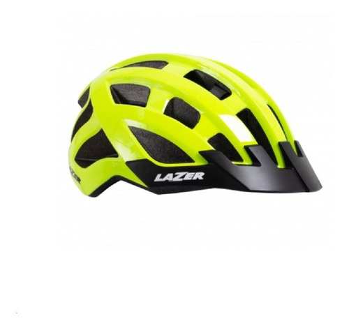  Casco Lazer Compact Flash Yellow De 54 A 61 Cm - Excelentes