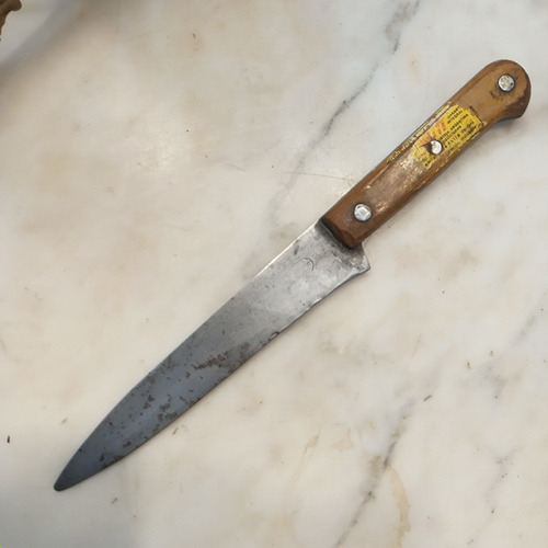 Cuchillo Antiguo Smutt Acero Al Carbono Cuchilla 27,7cm