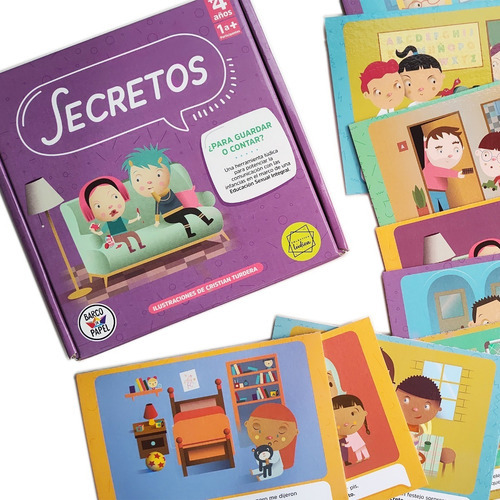 Juego De Mesa Didáctico Infantil "Secretos" Barco de Papel Para Trabajar La Esi En La Niñez