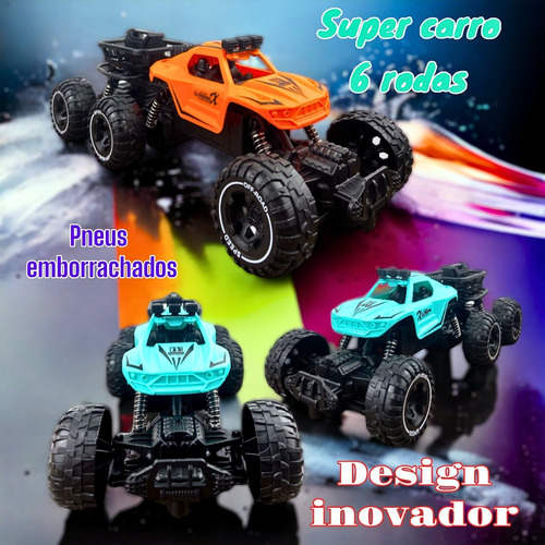 Carrinho Controle Remoto Recarregavel 6 Blink Laranja
