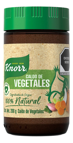 Caldo Knorr De Vegetales 100% Natural Sin Colorantes O Saborizantes Artificiales 200g