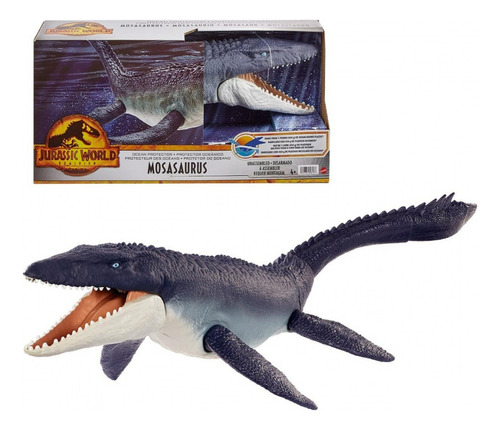 Jurassic World Mosasaurus Figura Articulada Hgv34 Mattel