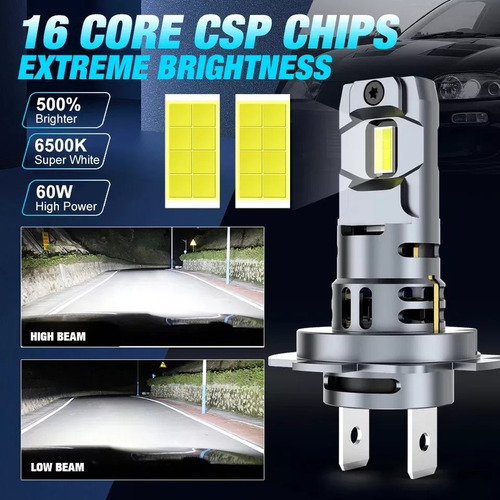 Focos Led Csp H7 Mini 1:1 6500k Para Tucson Bajas O Altas