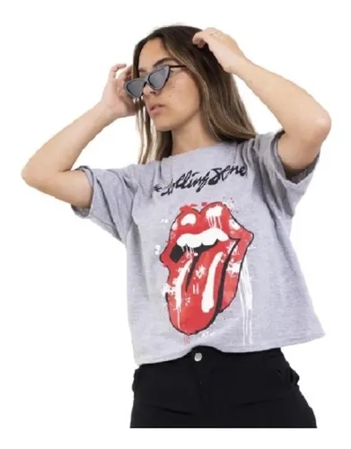 Remera mujer hotsell rolling stones