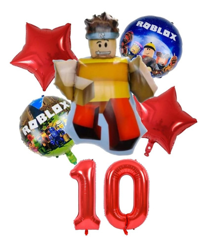 Globos Roblox Con Número 10