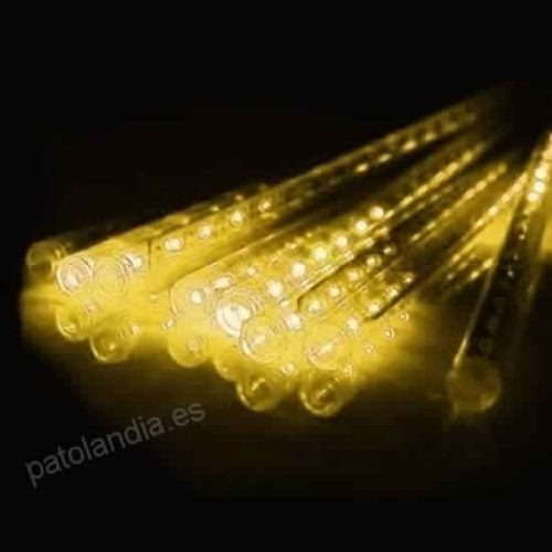 Imagen 4 de 6 de Guirnalda Lluvia Meteoro Calida Luces Led / Lhua Store