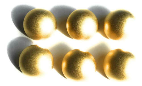 6 Dome Matte Gold Botón Bola Completa Bola Completa Para Y