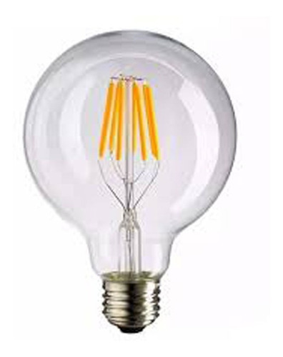 Globo Led Filamento E27 8w Luz Calida 2700k G95 Interelec